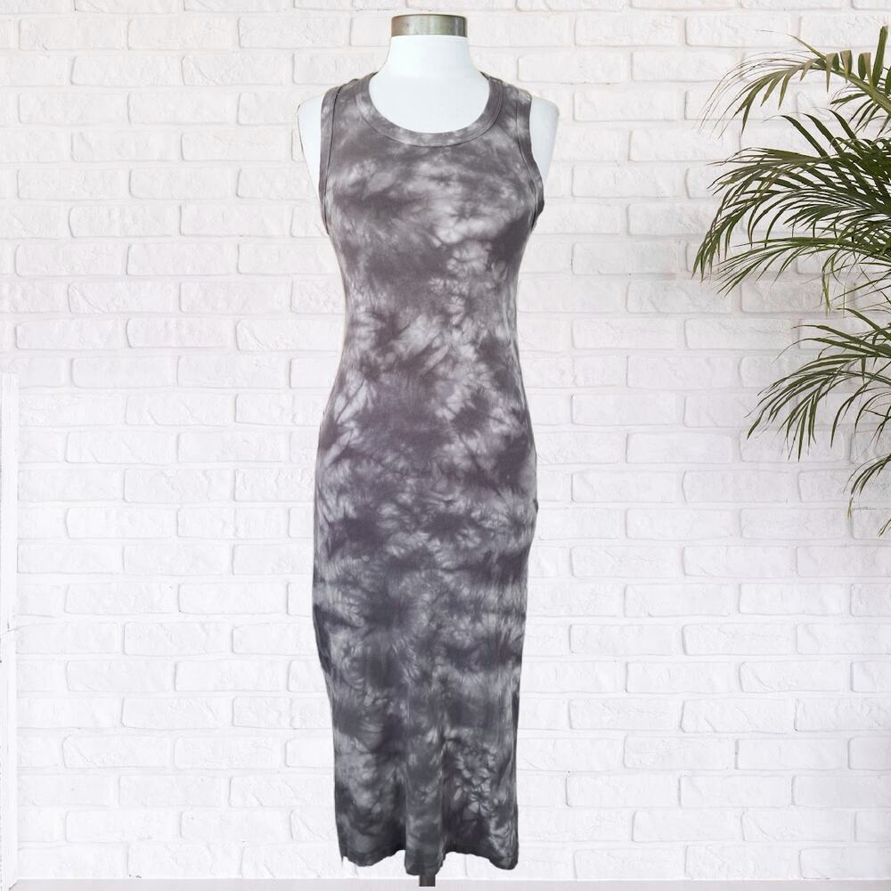 RAILS Tie Dye Tank Midi Dress Size XS in Gray Fog Casual Boho - Picture 2 of 10